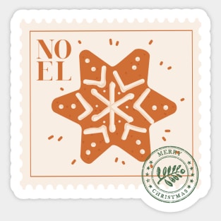 Vintage Stamp: Sweet Christmas Cookie Sticker